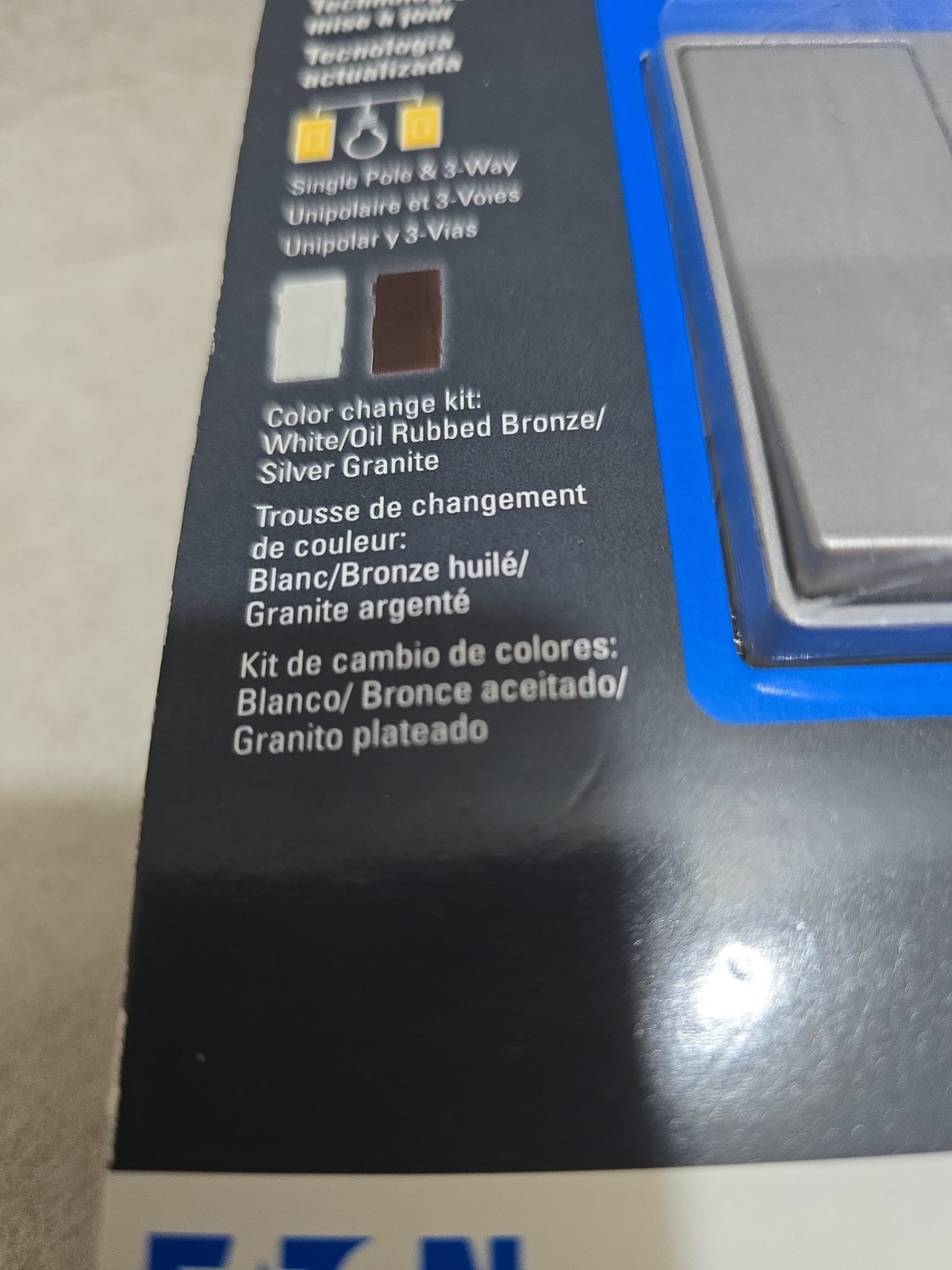 Lot of 5 Eaton LED Universal Decorator Dimmer with Preset DUL06P-C6