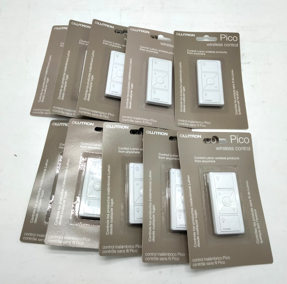 Lot of 10 Lutron Pico Wireless Control PJ2-3BRL-GWH-L01 White