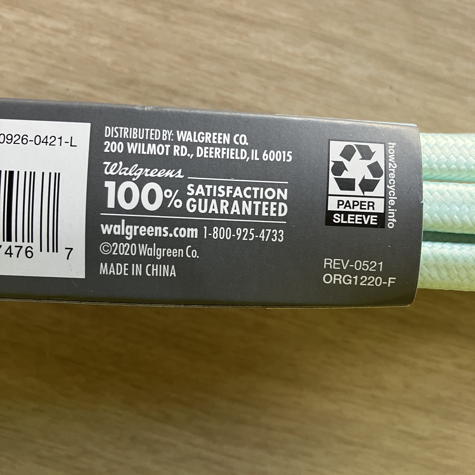Braided Fabric 9 ft Indoor Extension Cord 3 Outlets Safety Flat Plug Power Strip