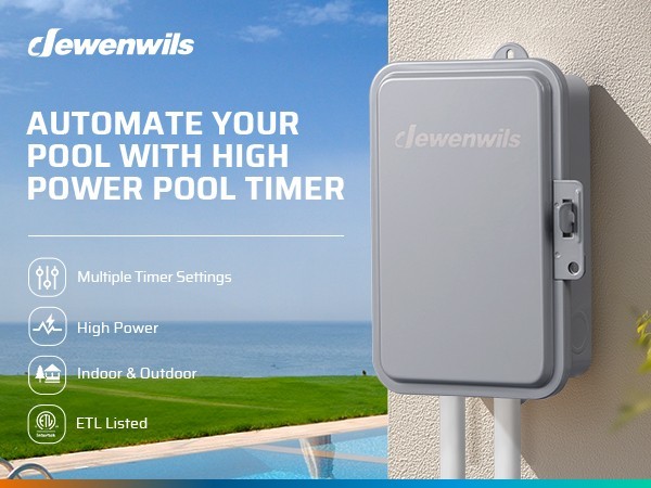 Outdoor 240V Timer Switch 40A Mechanical 24 Hour for Pool Pump Water Heater