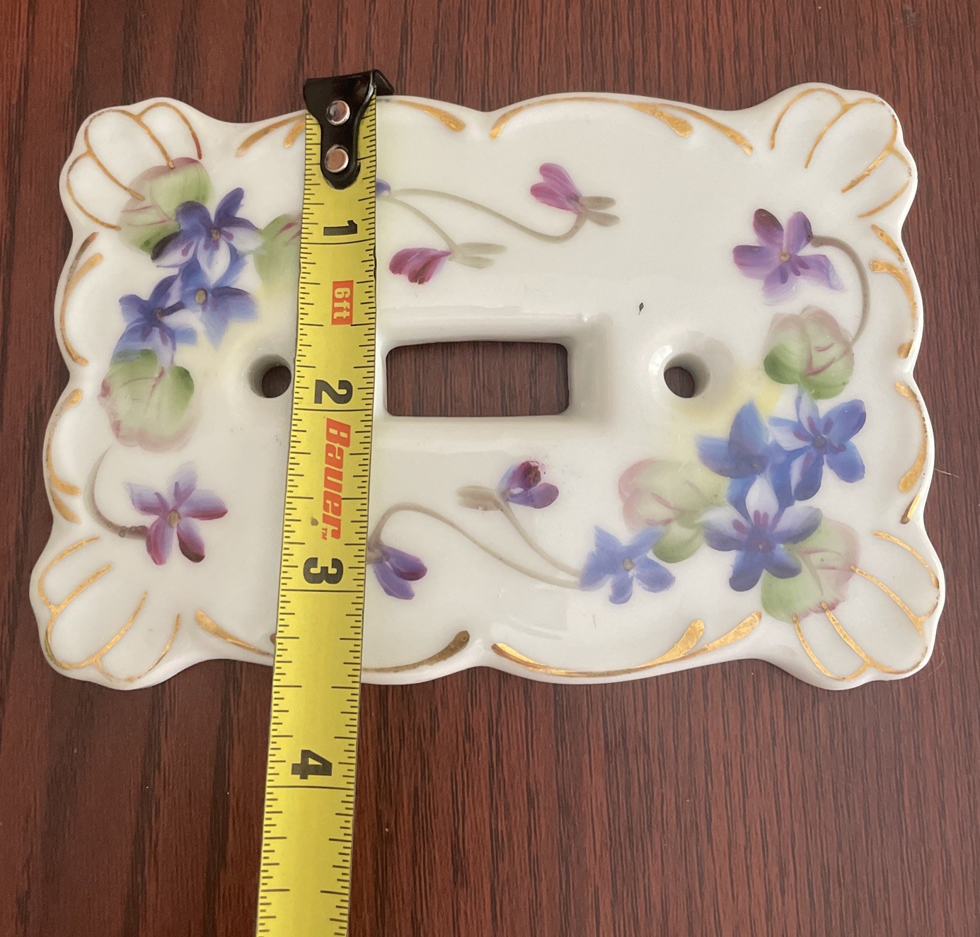 Kelvin China Hand Painted Wall Single Switch Plate Japan L-906