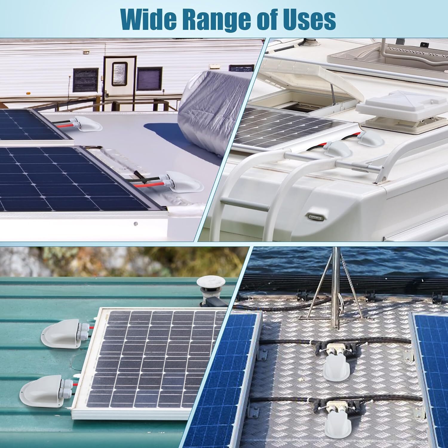 IP68 Cable Gland Entry, 13AWG to 7AWG RV Roof Entry Box, ABS…