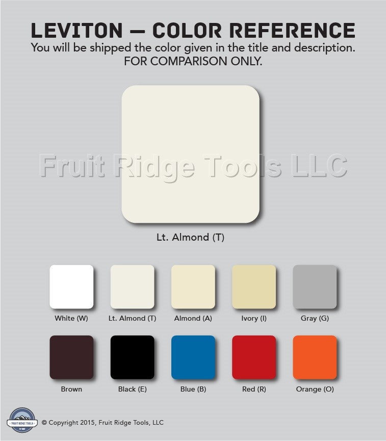 Leviton 80423-NT Light Almond 5-Gang Decora Unbreakable Nylon Wallplate Cover