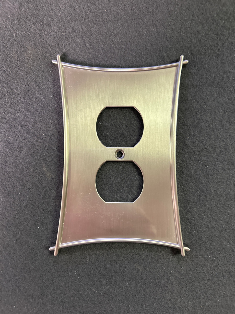 Bellaire Single Duplex Wall Plate Satin Nickel