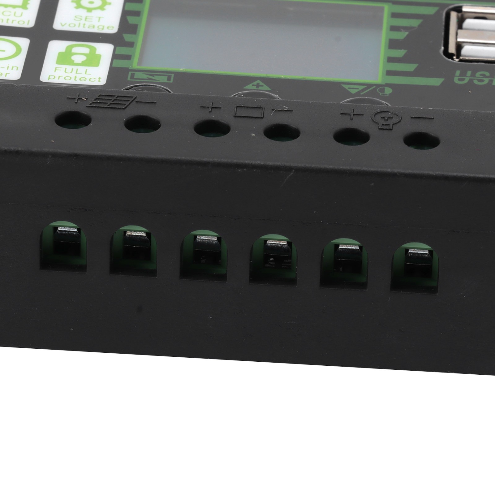 Hot (200A)Solar Charge Controller LCD Display Dual USB Port PWM Charging ABS 5V