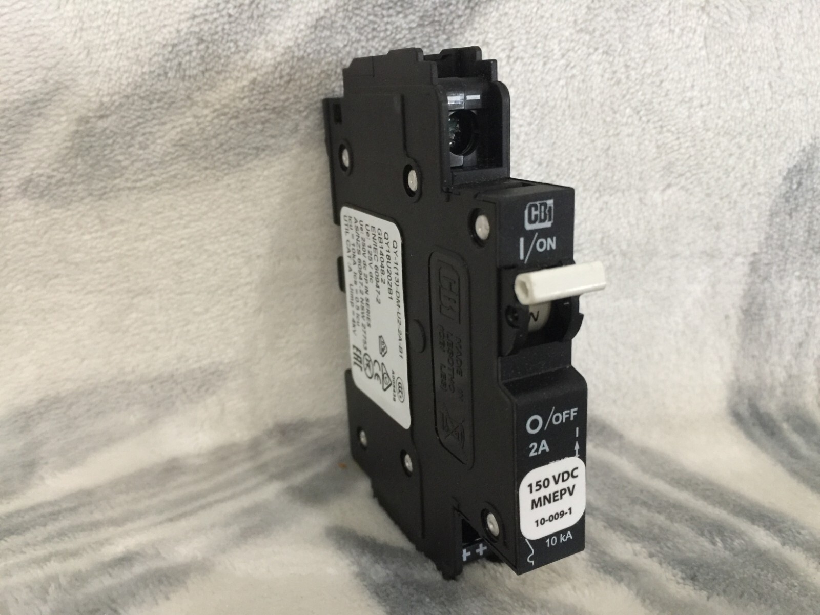 Midnite Solar, Breaker, 2 Amp, 150Vdc, Din Rail Mount, MNEPV2 New