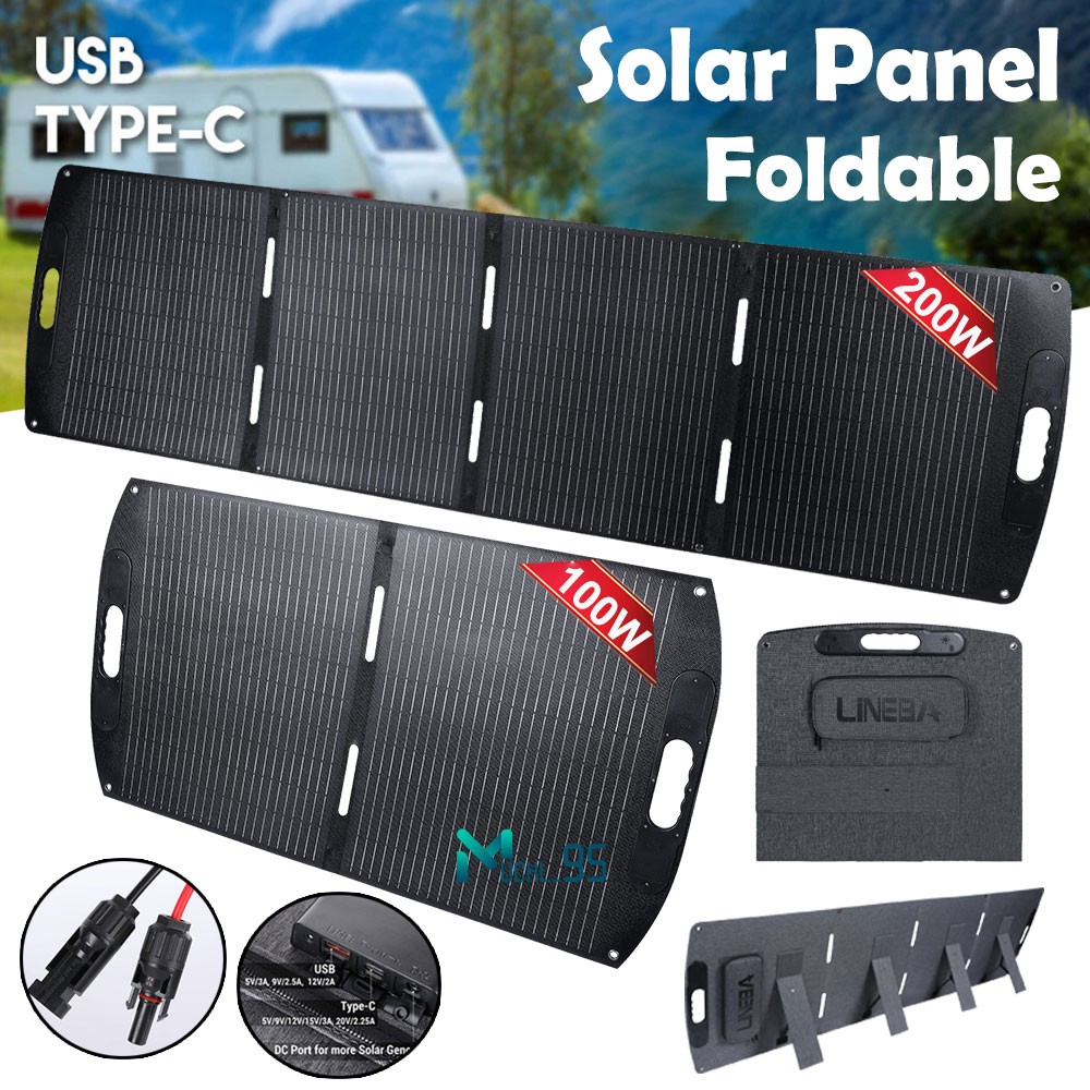 400W Portable Folding Solar Panel Charger Power Station IP65 for Home RV Camping