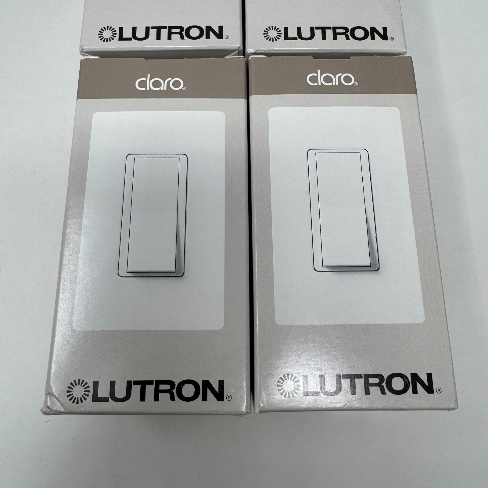 Lot of 4 Lutron Light Switch Single Pole General Purpose CA-1PS Beige