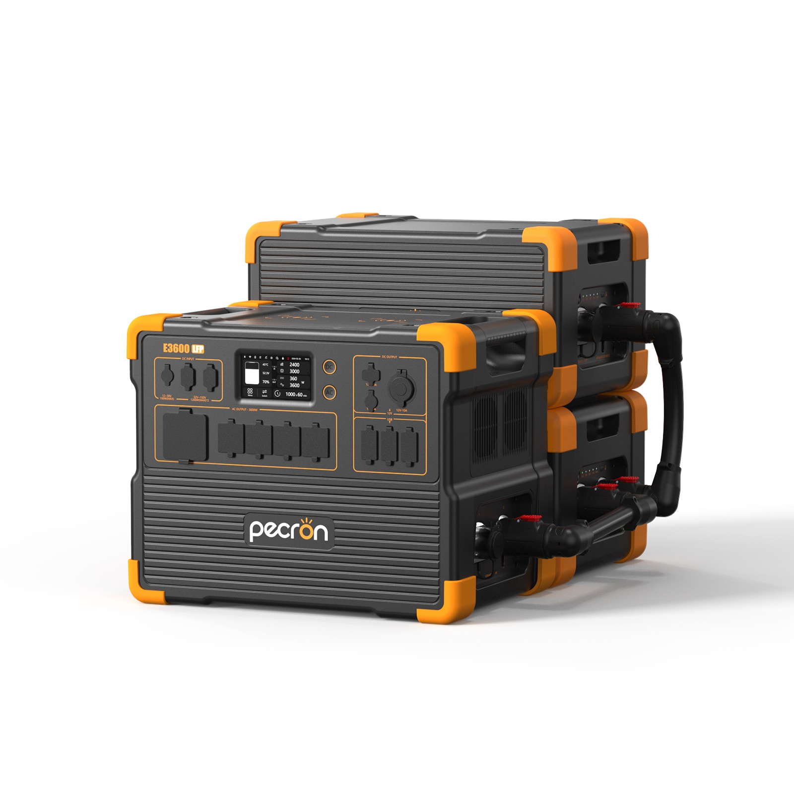 PECRON E3600LFP 3072Wh Portable Power Station with 7680Wh to 2pcs Expandable