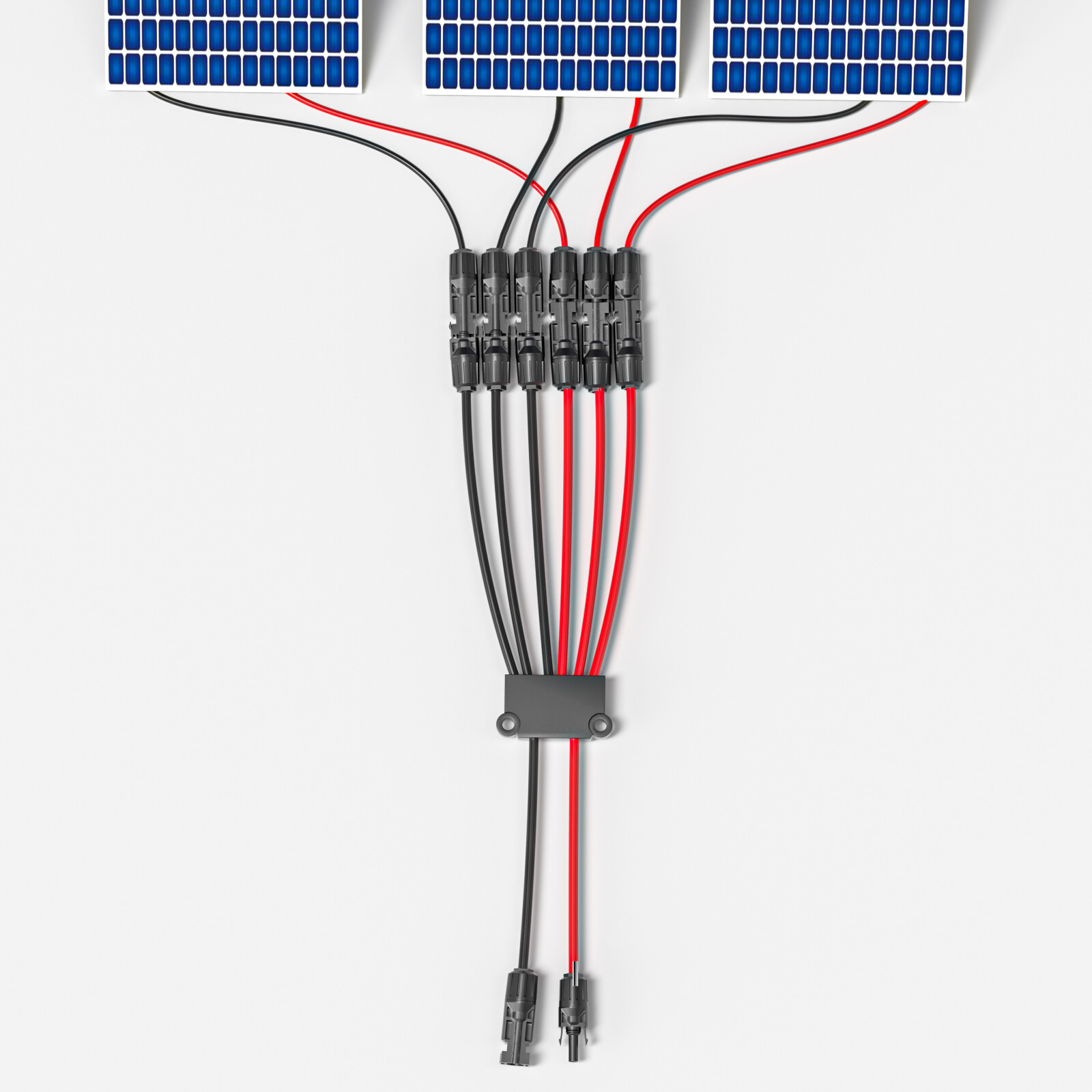 Solar Connectors Cable for Solar Panels Cable Splitter Y Branch Parallel Adapter