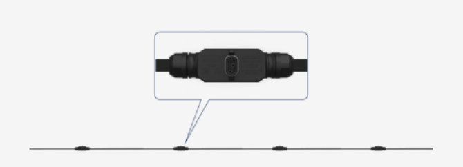 Hoymiles AC Trunk Cable 10 AWG (A6050251) – one 42M cable with 20 connectors