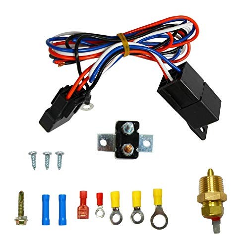 14″ Universal Electric Radiator Cooling Fans + Thermostat Relay & 14 Inch