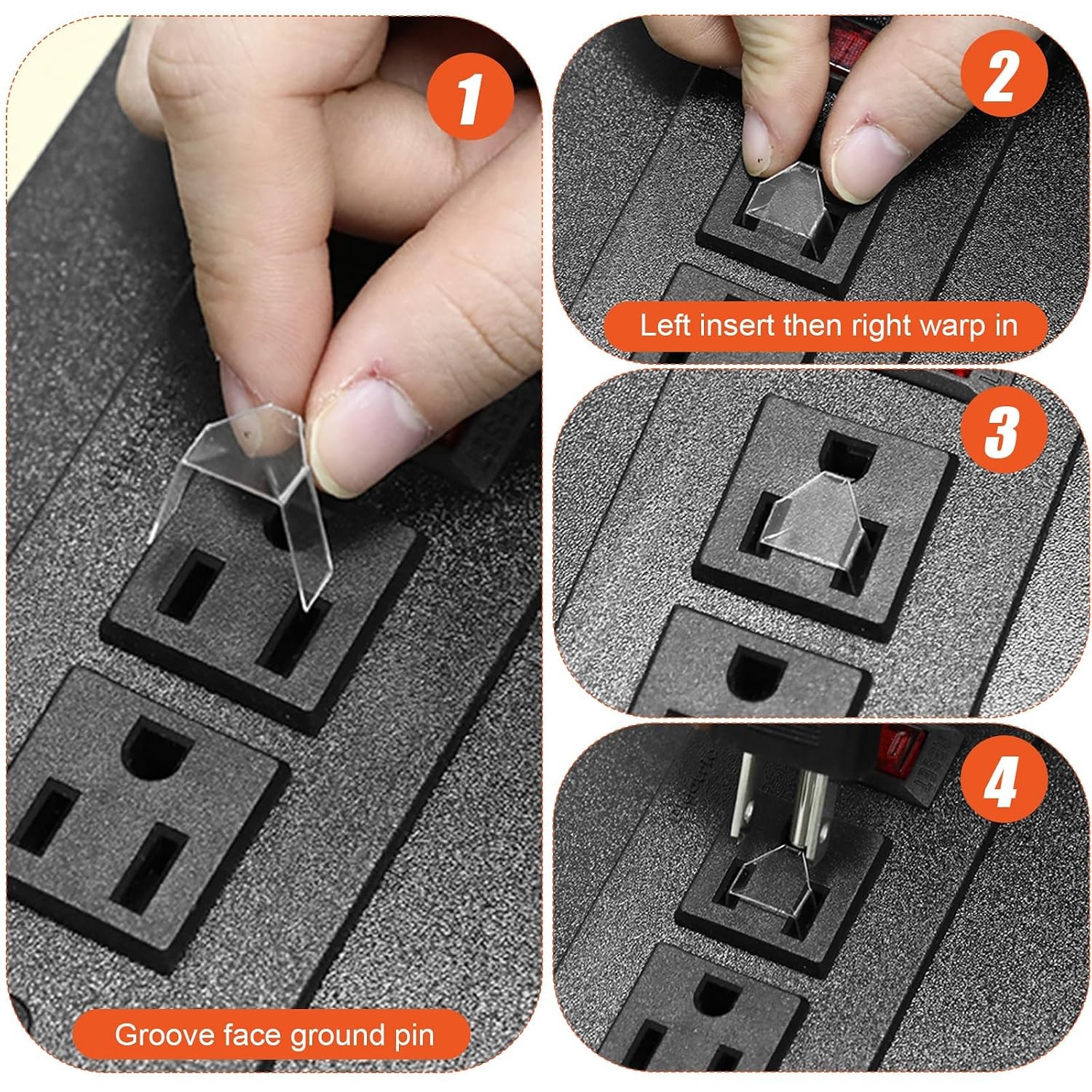 20 Pcs Loose Outlet Fix Plug for 3 Prong, Socket Outlet Tightener Insert Tiny…
