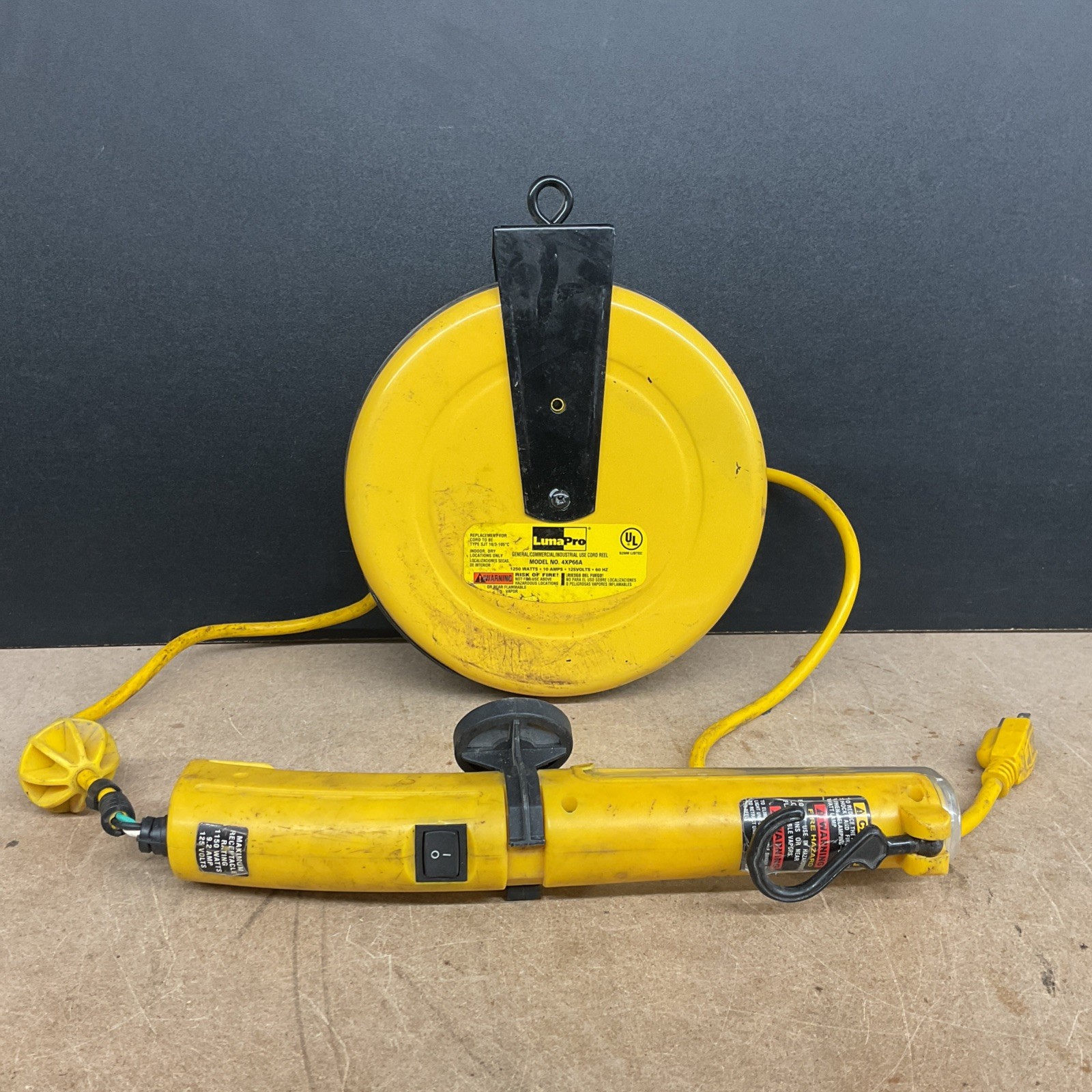 LumaPro 4XP66A General / Commercial / Industrial Use Cord Reel Flashlight