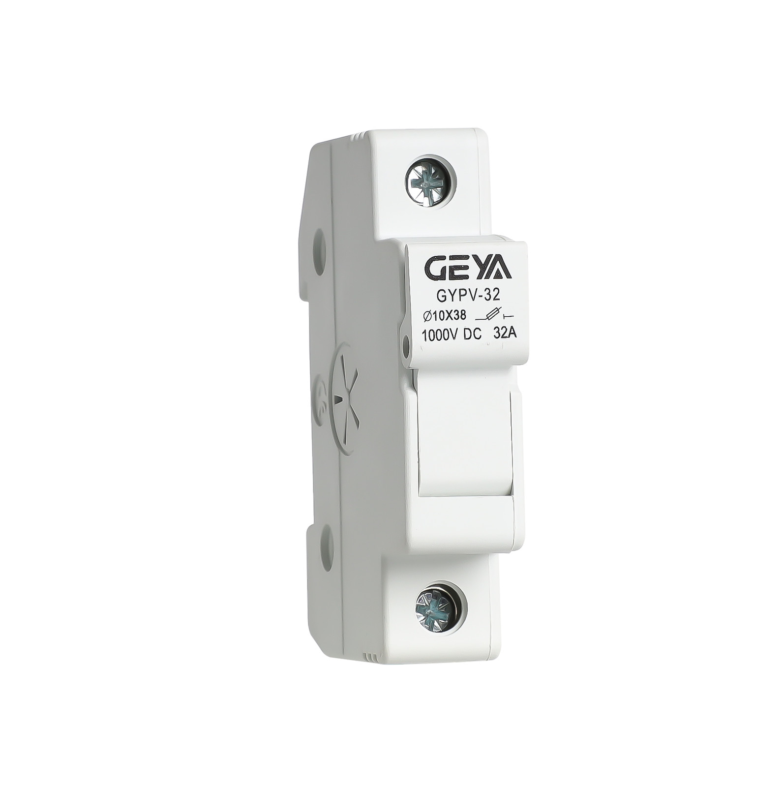 GEYA Solar PV 1/2Pole 2-30Amp 10*38mm 20kA 1000VDC Fuse & Holder DC Protection