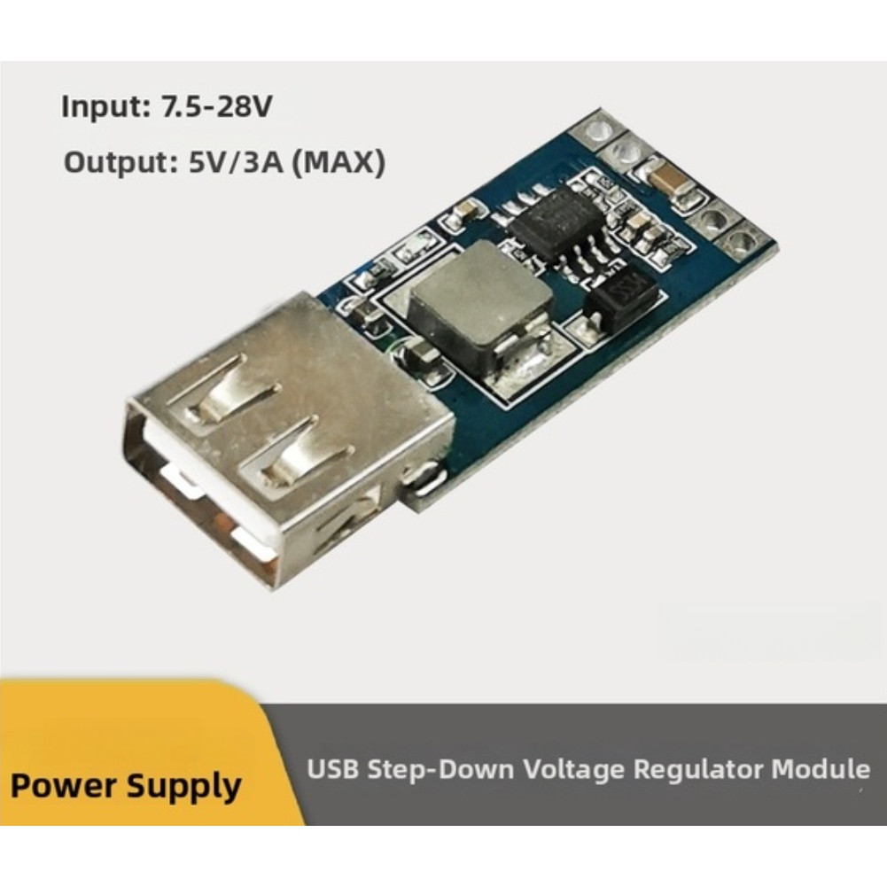 4PCS 5V 3A USB DC Converter 7.5V-28V Input Automotive Use