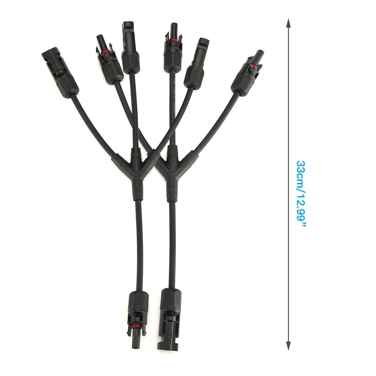 Solar Panel Connectors Y Branch Parallel Adapter Cable Wire Plug Tool Kit B2