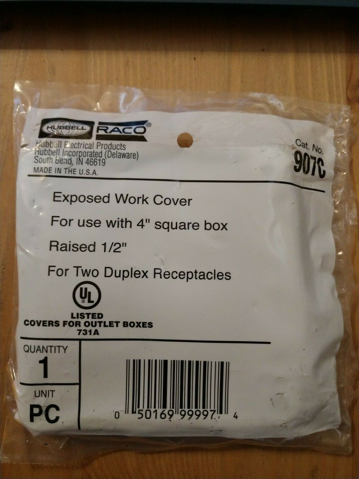 NEW Hubbell 907C Exposed Work Cover – LOT OF 3 PCS FOR ONE MONEY