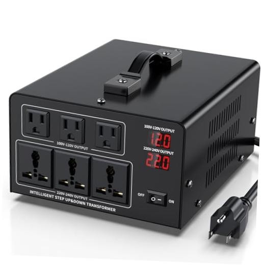 1000W Voltage Converter Transformer Step Up 110V/120V to220V/240V or 1000.0
