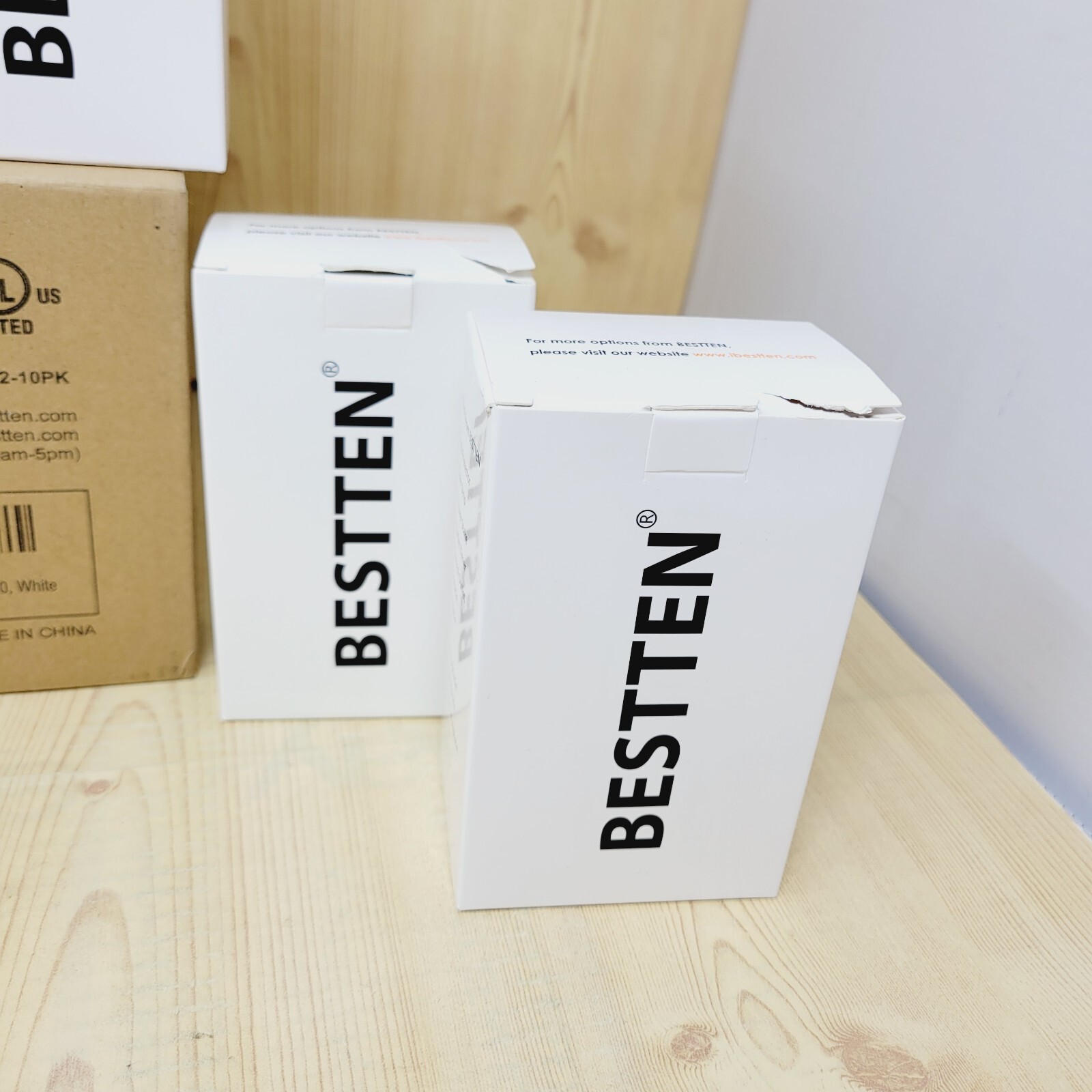 Lot of 9 Bestten Single-Pole Dimmer Switches White 120V New