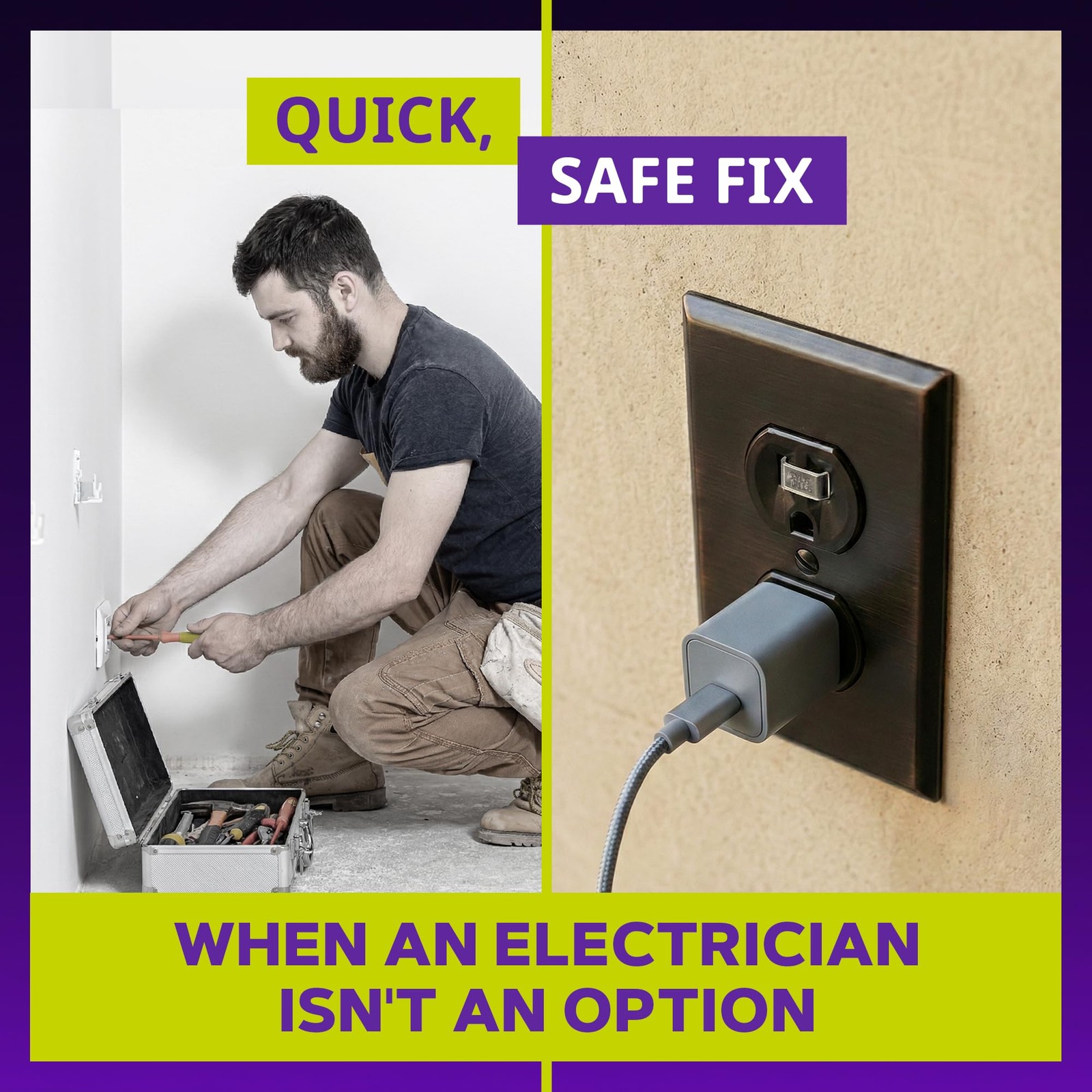 Fix Loose Outlets with Clear Plastic Plugs | 10-Pack for Secure Connections