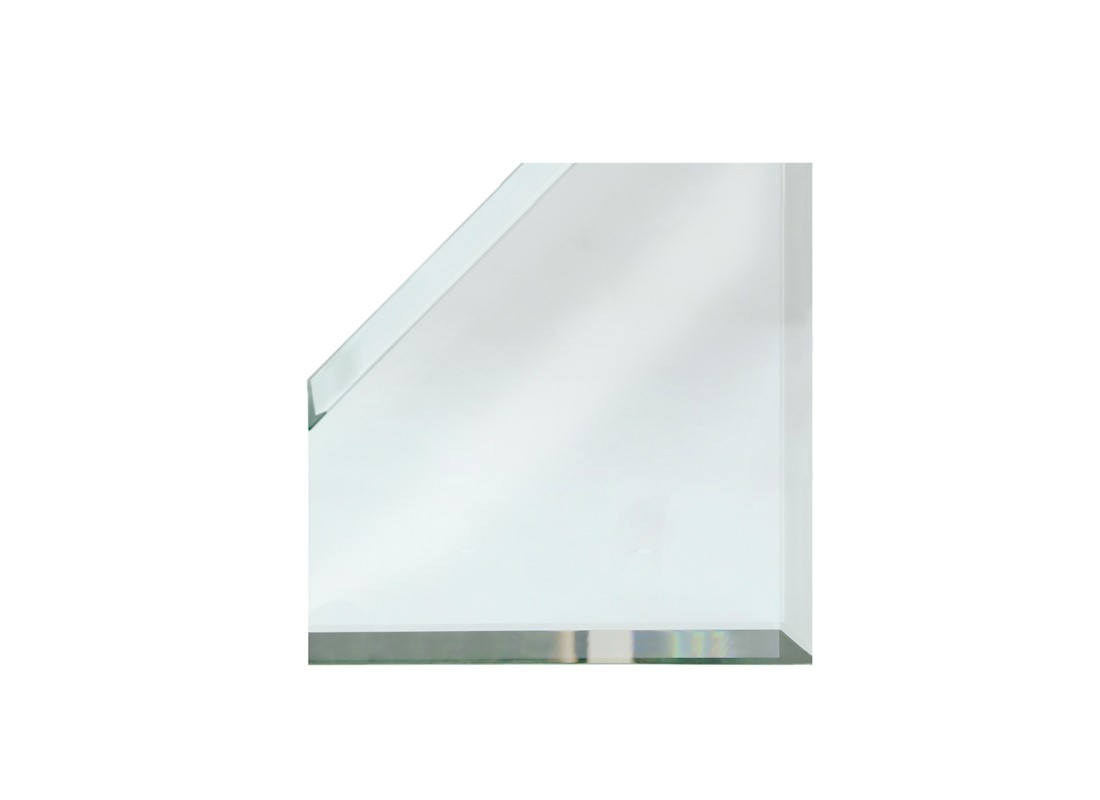 FHC BVM2M3 3″ Corner 3 Sides Beveled Mitered Clear Mirror Glass