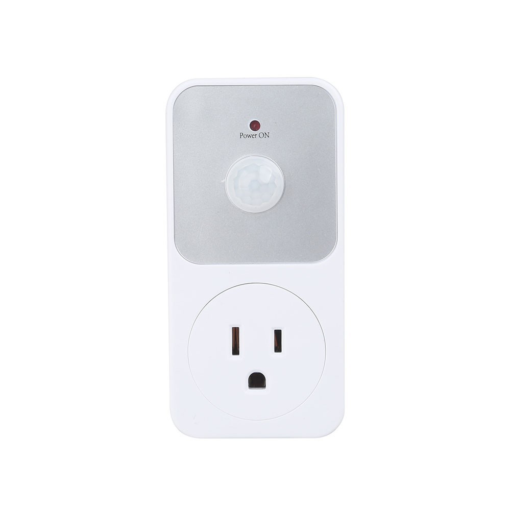 1800W PIR Sensor Power Socket Switch for Living Room and Garage Lights