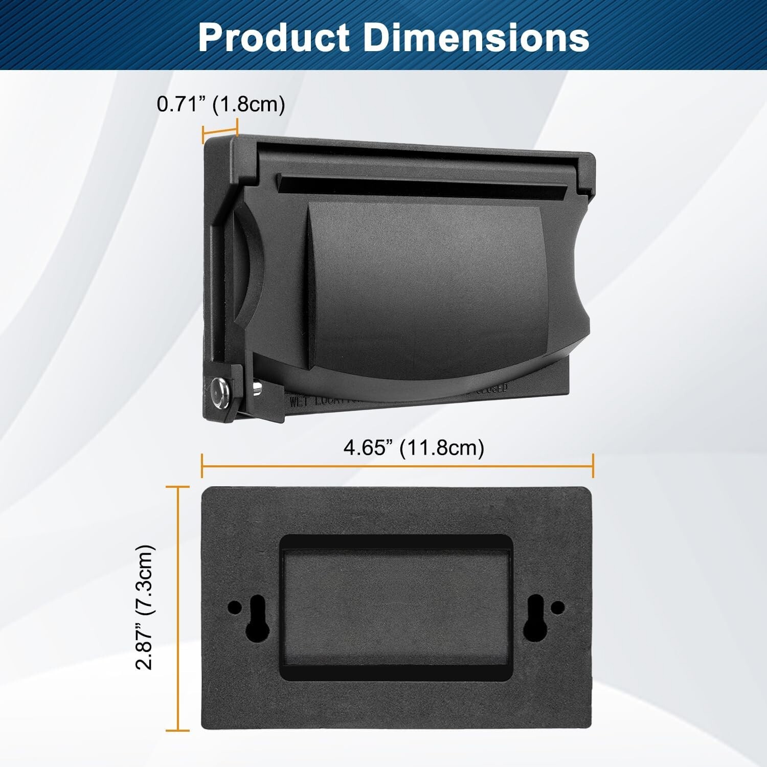 Durable Black Weatherproof Outlet Wallplates – 5 Pack for Easy Installation