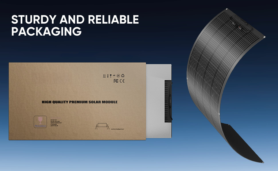 300W 12V Flexible Solar Panel Mono Portable Power Camping Home RV Battery Charge