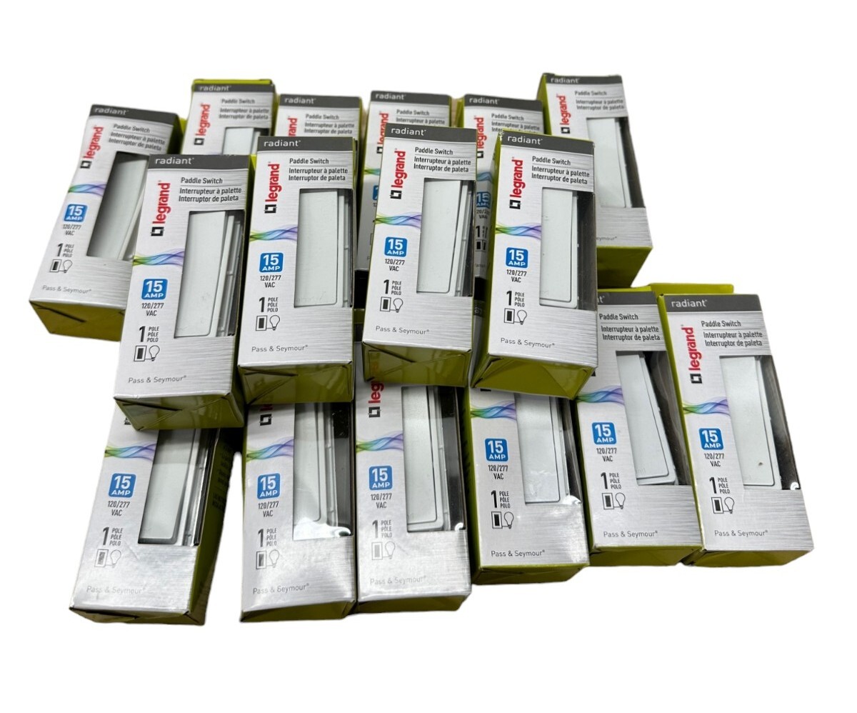 Legrand Pass & Seymour TM870-WCC10 Paddle Switch, White (LOT OF 16) **SALE**