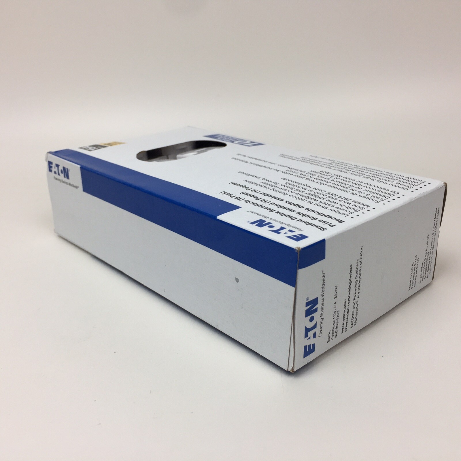 Eaton TR270W 10 Pack Standard Duplex Receptacle Electrical Outlet White 15A