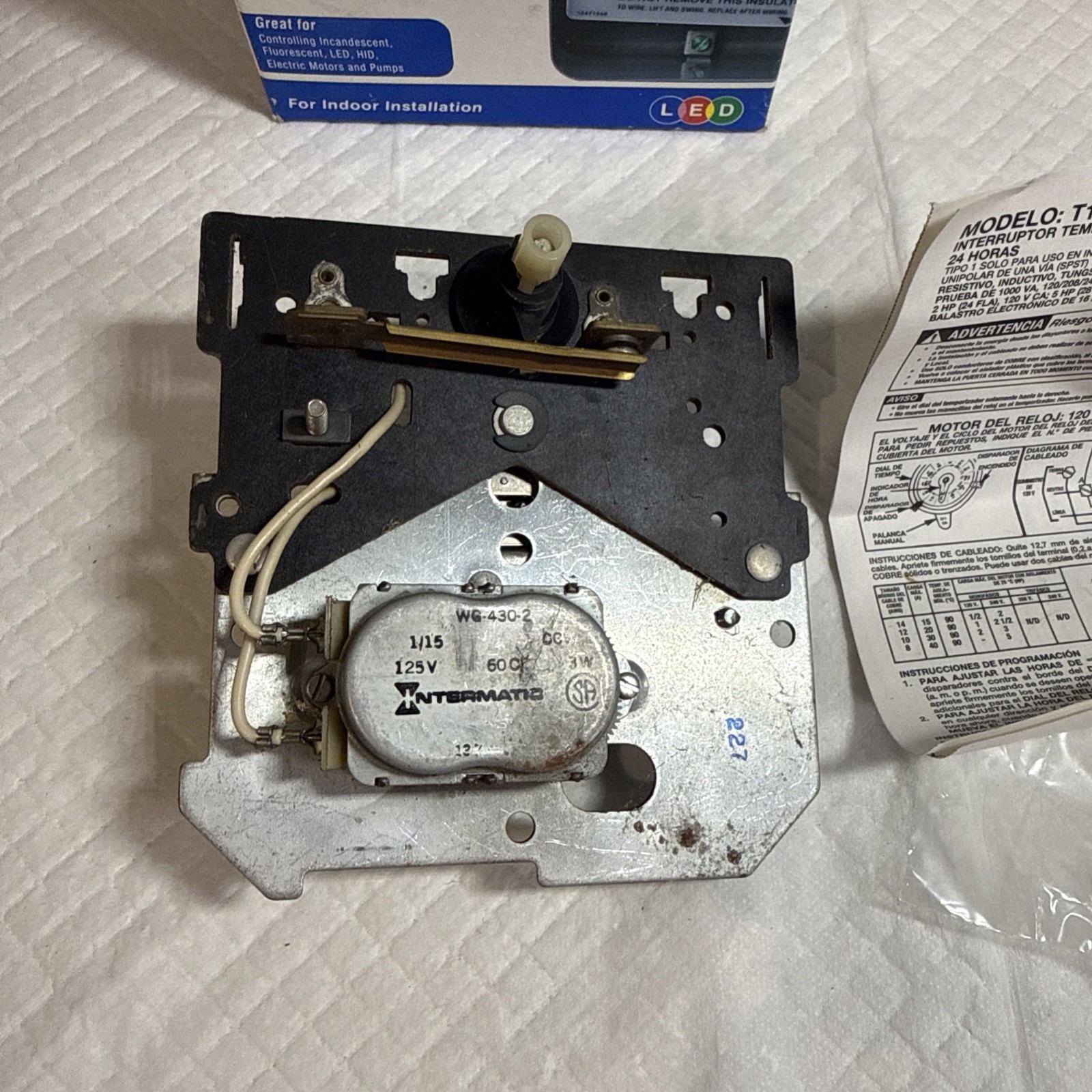 Intermatic T101 24 Hour Industrial Grade Indoor Mechanical Time Switch No Case