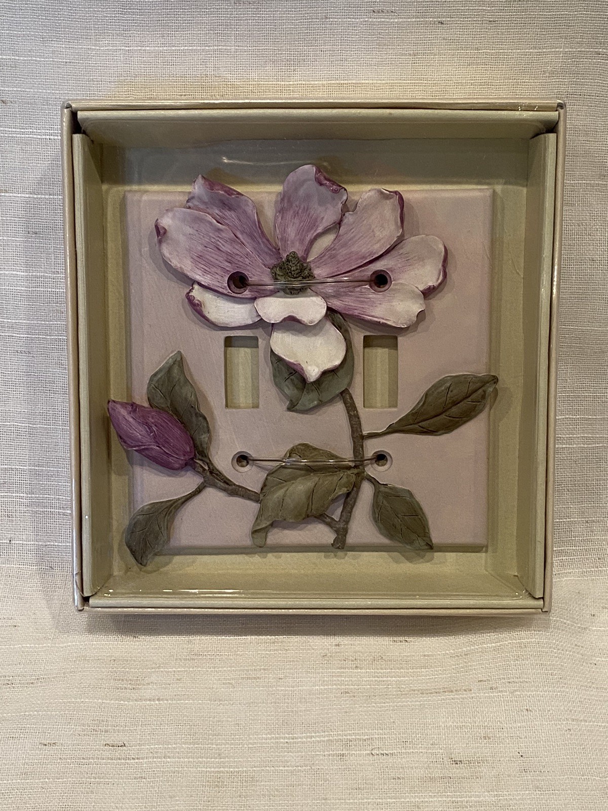 NEW Floral Double Switchplate Borders Unlimited Inc Sealed