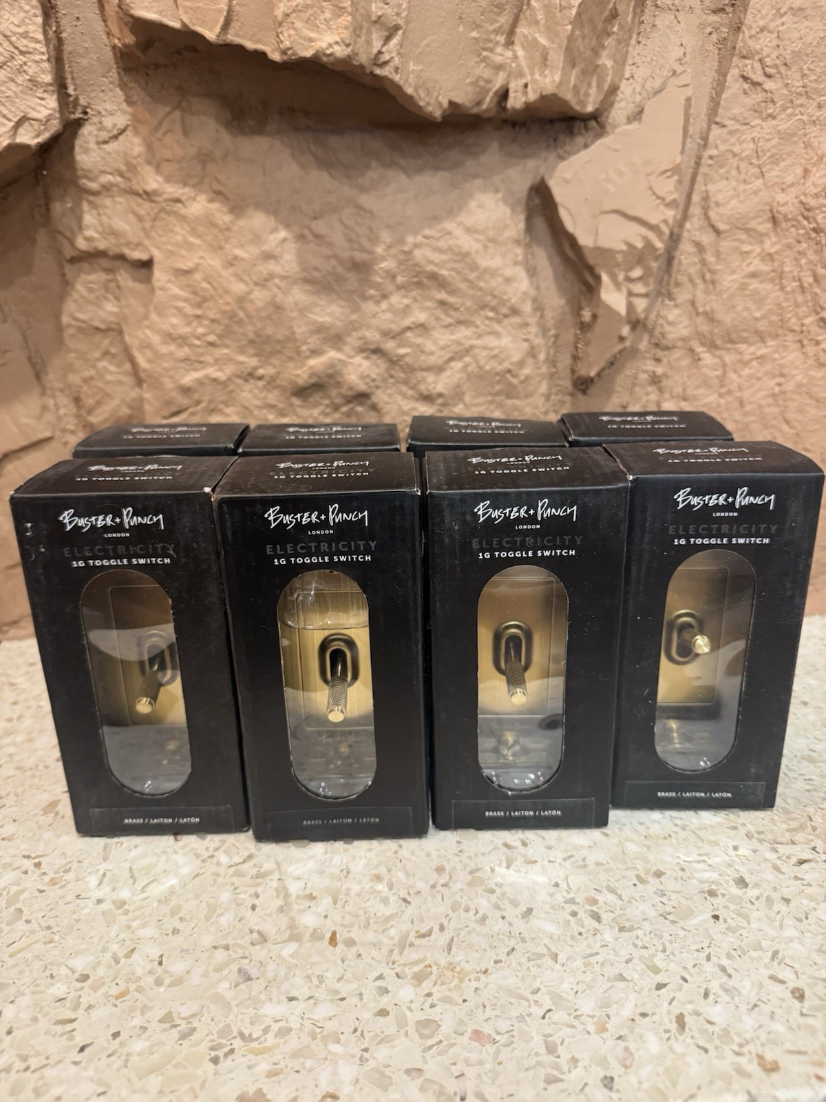 Buster & Punch 1g Toggle Switch With Logo (Brass)