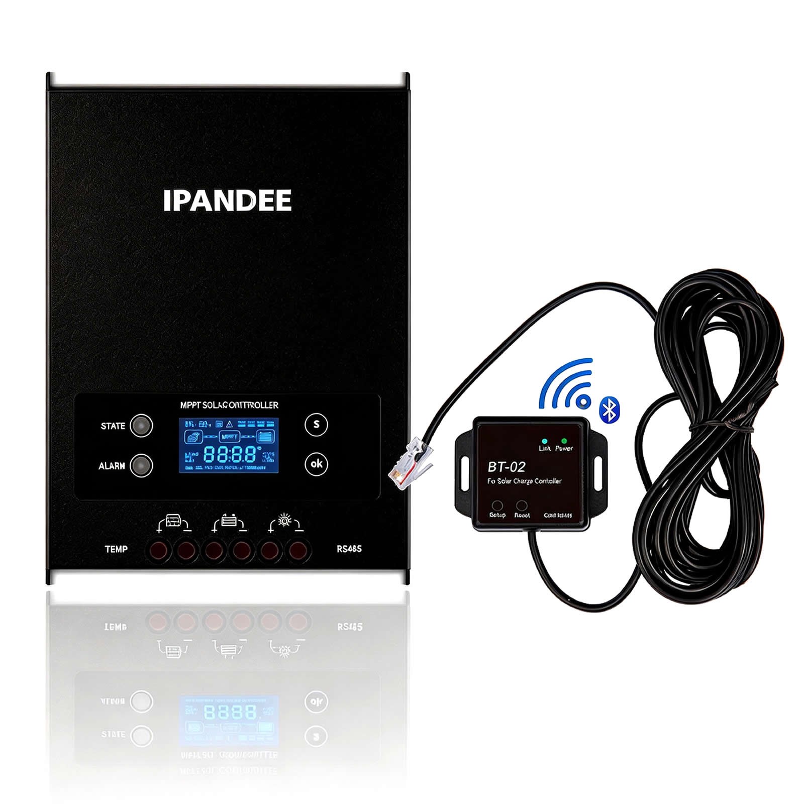 MPPT Solar Charge Controller 60A/100A 12V/24V/36V/48V For Battery Regulator w/BT