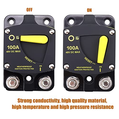mp Circuit Breaker Switch, Waterproof, Manual Reset Circuit Breaker 100A