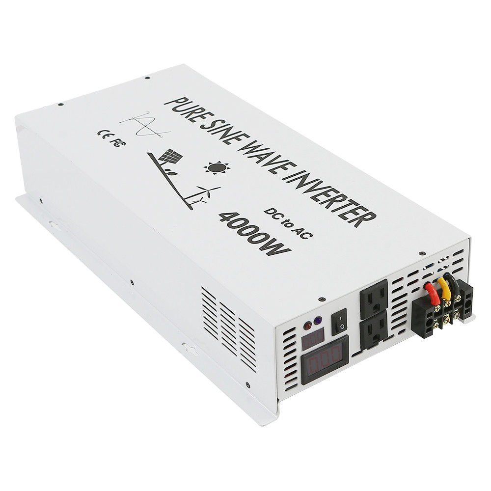 Pure Sine Wave Inverter 12V to 120V Power 4000W 8000W Peak Solar Off Grid System