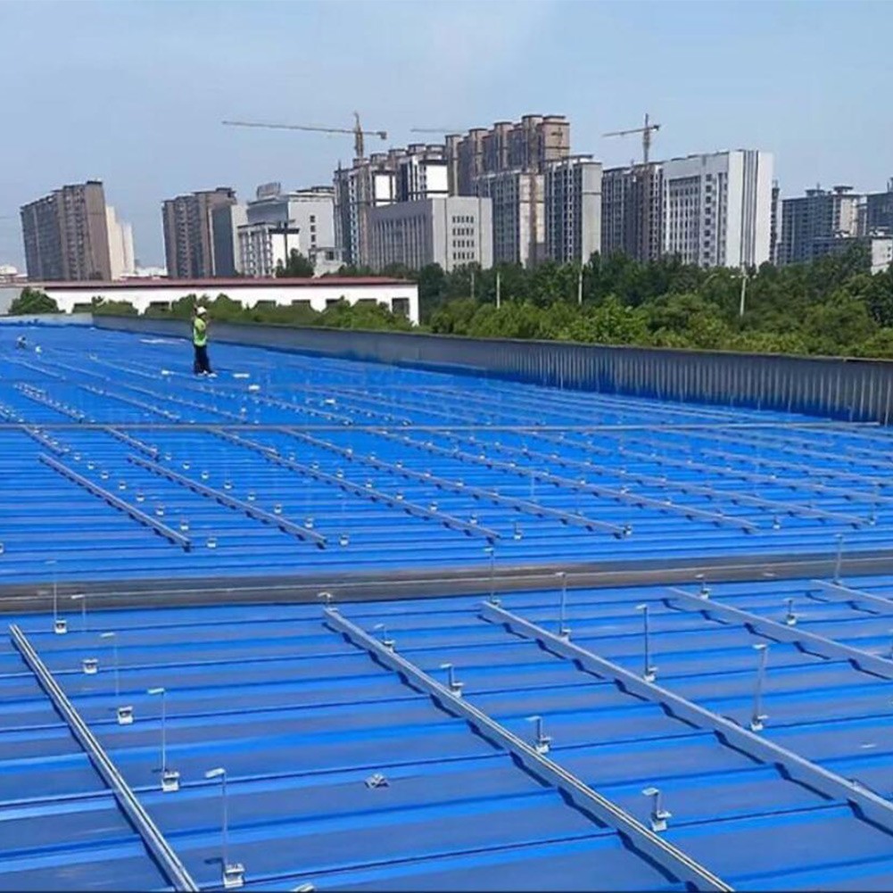 Roof Fold Clamps for PV Solar Panel Arrays Aluminium Alloy 1/4 Pc Set Available