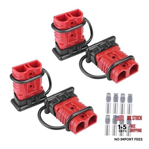 6-10 Gauge 50A Battery Cable Quick Connect/Disconnect Wire 6-10 Gauge(4 pack)