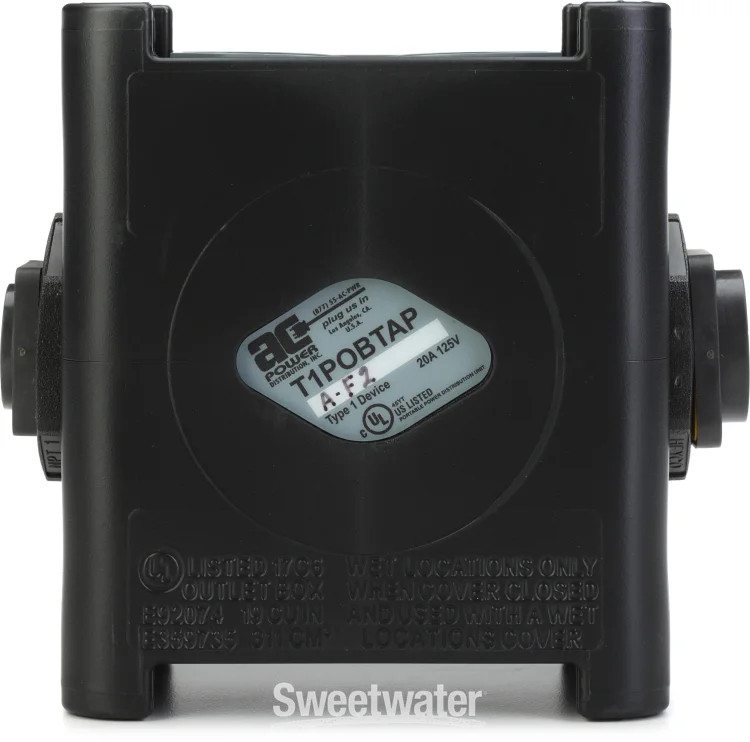 Pro Co ACPT1POBTAPA-F2 True1-in Loop-thru Dual Duplex Portable Outlet Box