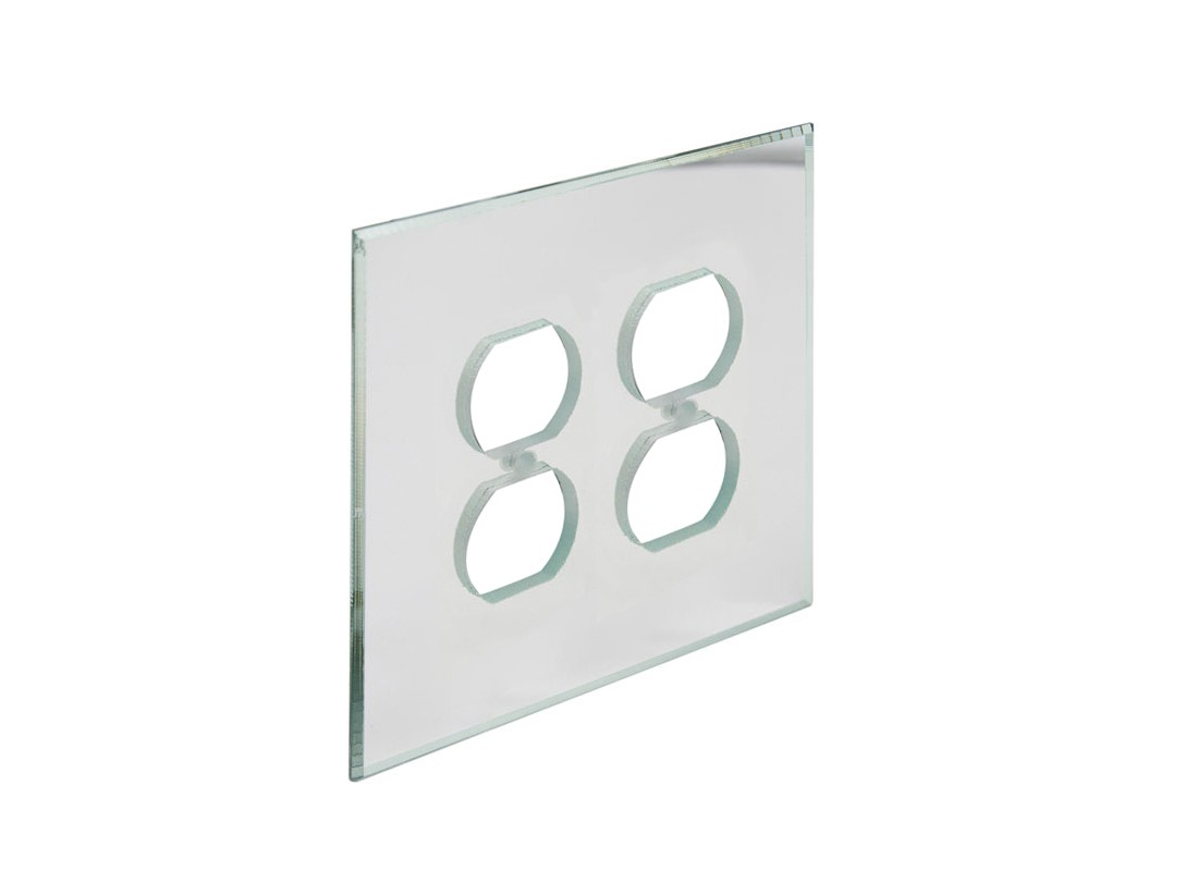 FHC MP6C Clear Double Duplex Glass Mirror Plate