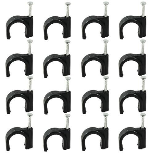200 Pack Nail in Cable Clips Cable Management Ethernet Cable Clips 12mm,200pcs