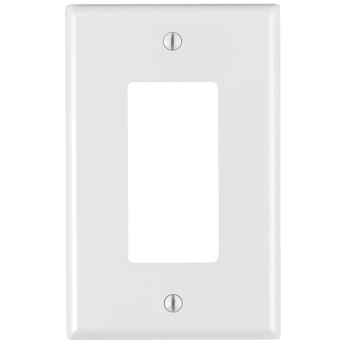 PJ26-WM 1-Gang Decora/GFCI Decora Wallplate White 10-Pack