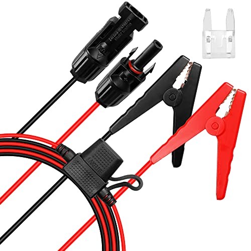 12AWG Solar Panel Connector Cable to Battery Clip – Solar Panel Connector Cable