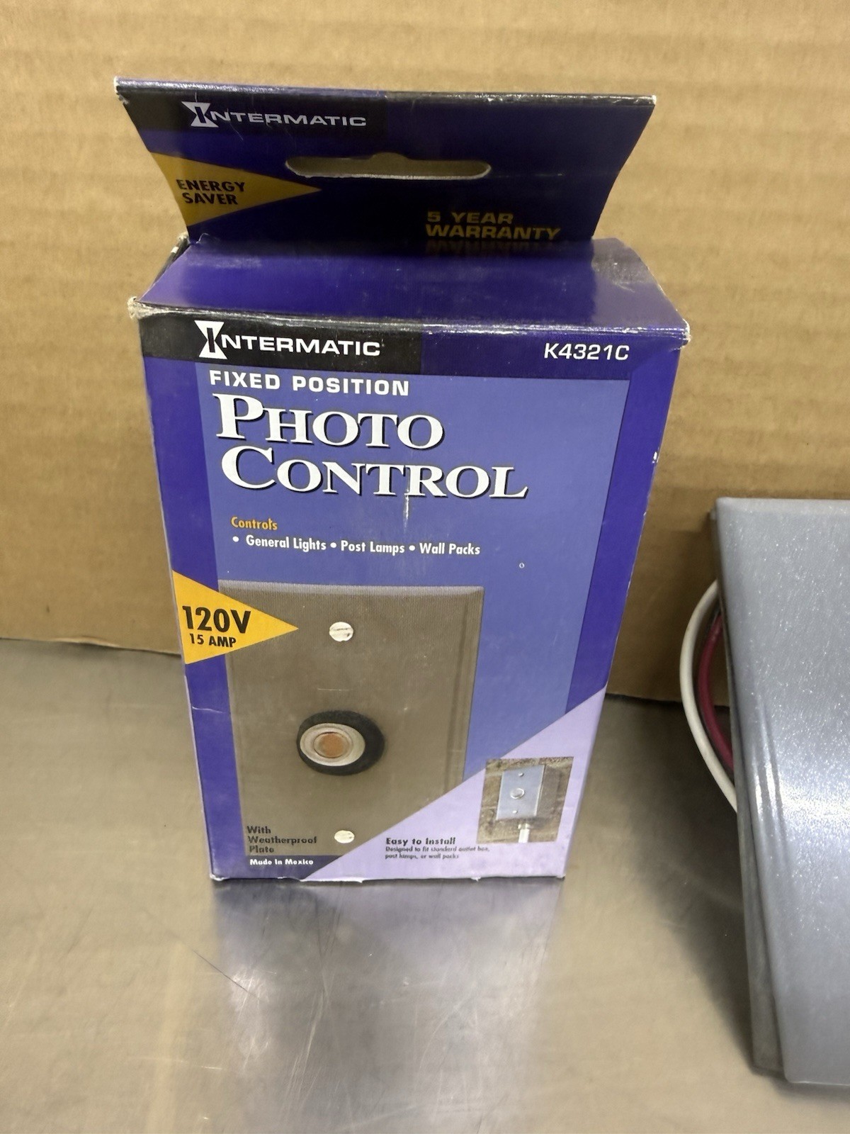 Intermatic K4321C Fixed Position Photo Control Sensor New Old Stock K4321