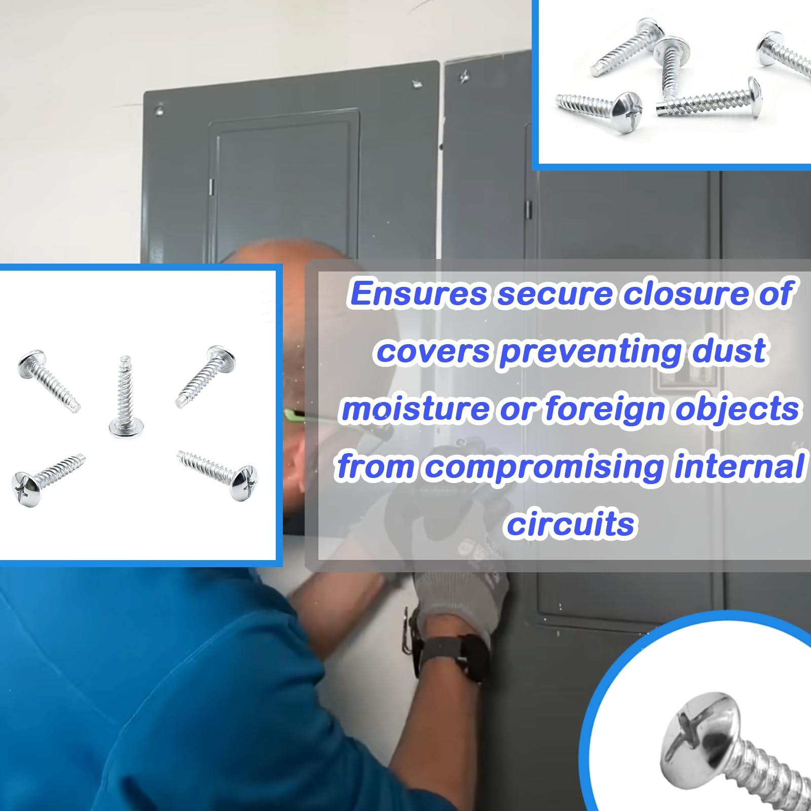 Electrical Panel Screws for Eaton LCCSCS Cover, Electrical Box Fasteners 20 Pcs