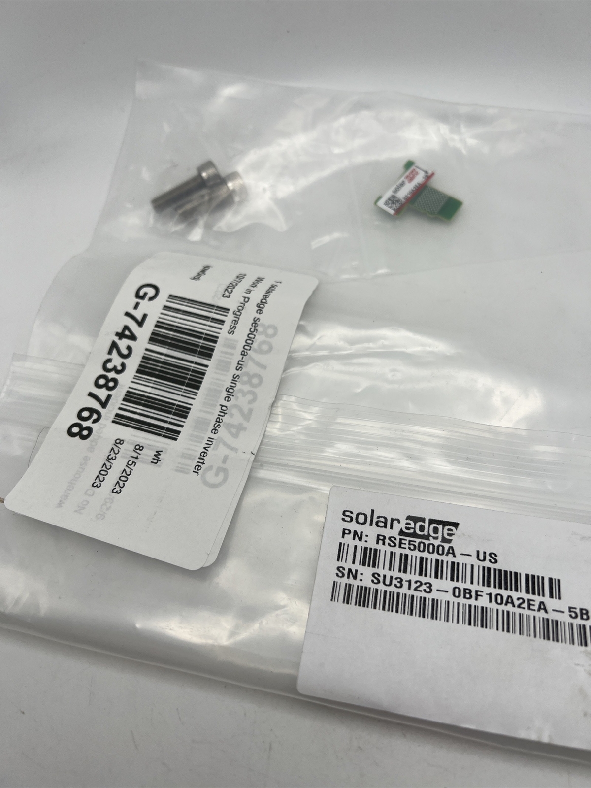 Solaredge BF10A2EA-5B RSE5000A Chip Single Phase Inverter