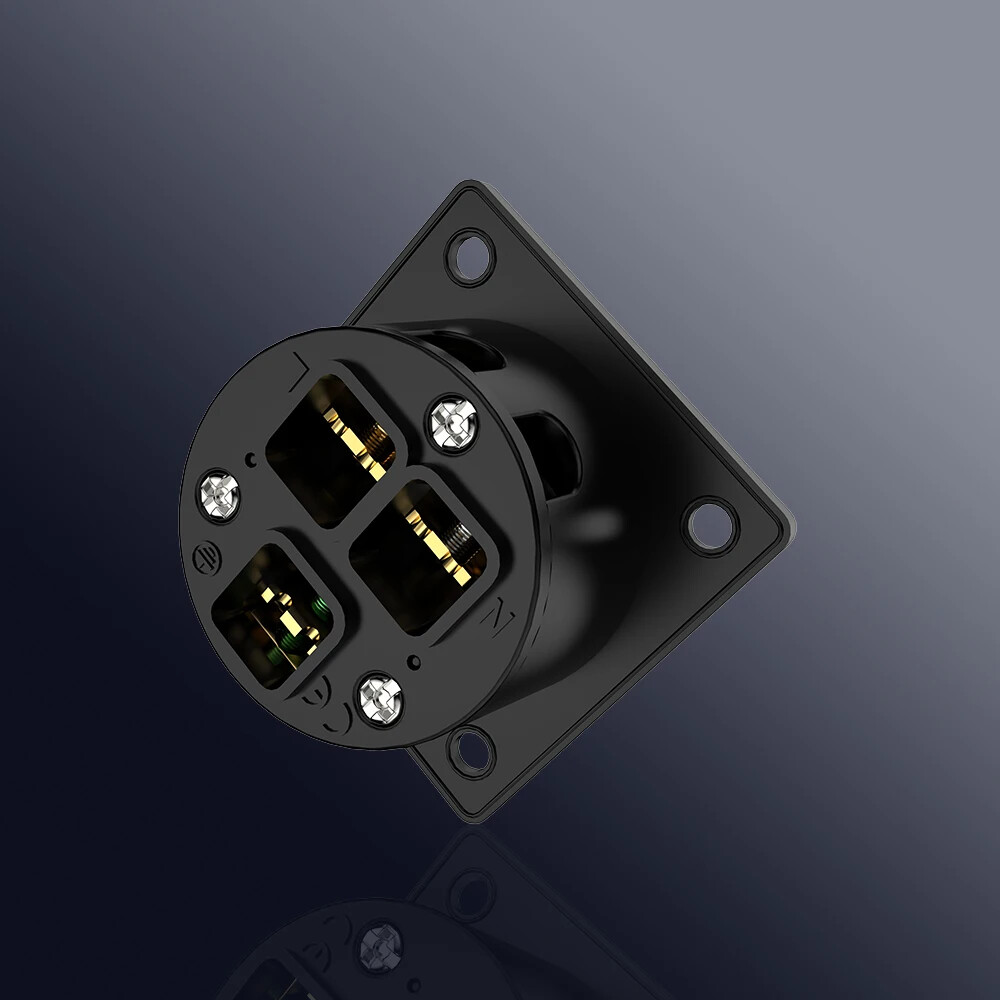 Viborg Pure Copper Gold Plated US Socket 15A 125V Receptacle Power Supply Outlet