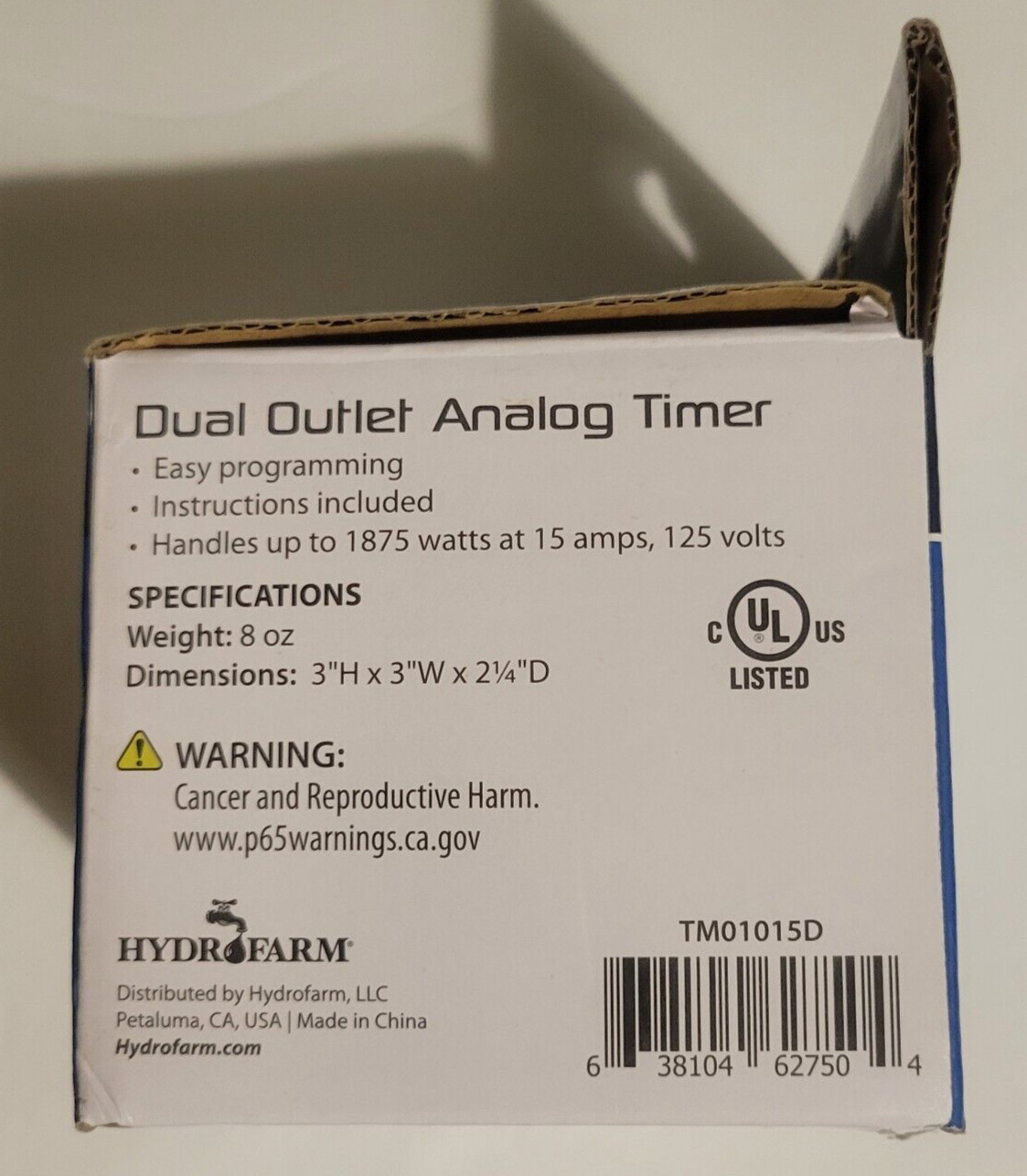 Autopilot Dual Outlet Analog Timer (1875 Watts At 15 Amps, 125 Volts) Brand New!