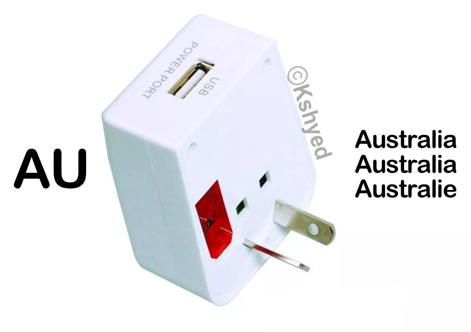 Stanley EU Euro to US USA Power Wall Plug Converter Travel Adapter-New-Free Ship